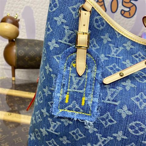 lv denim carryall